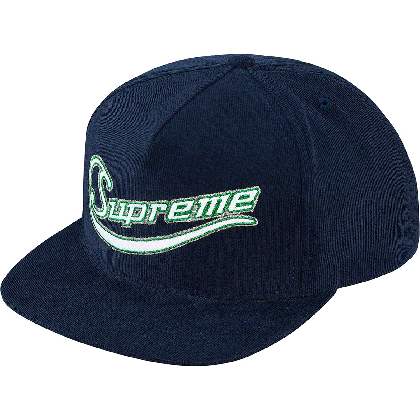 Metallic Logo Corduroy 5-Panel view 3
